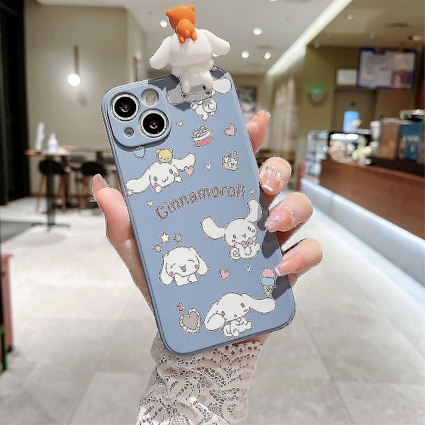 Kawaii Kuromi Cartoon Telefonfodral för Iphone 14 13 12 11 Pro Max Mini Xr X Xs Max 8 7 Plus Se Anti-fall Skydd A5 A5 A5 For iPhone 14 Plus