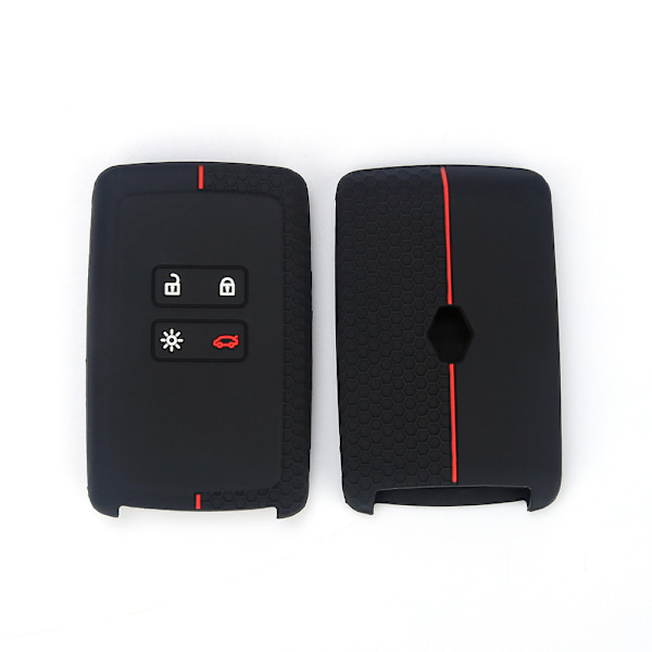 Black Red Cara Case Compatible with Renault Smart Key 4-