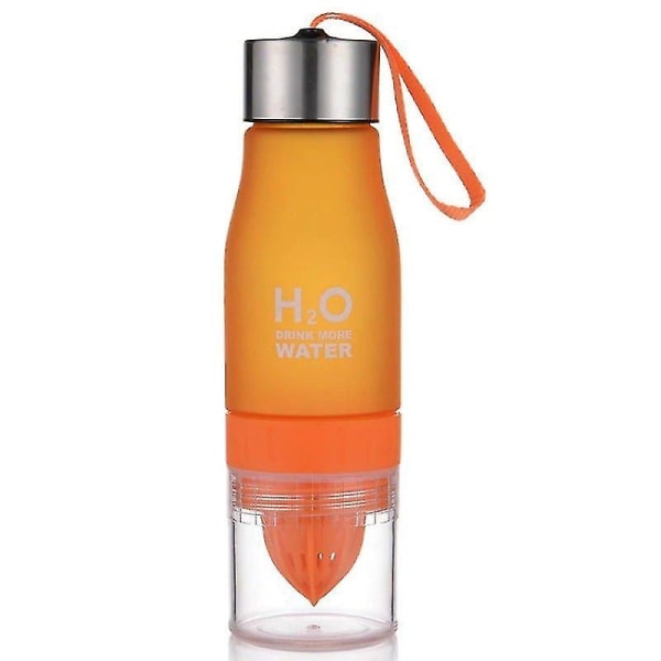 HHL H2O Vattenflaska Med Citrus Press-Orange