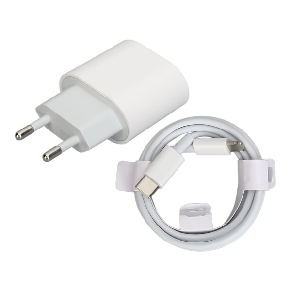 20W Type C Oplader med 1m Kabel Hurtig Opladning til Telefoner Tablets Headset EU Stik 100 til 240v[GKS]