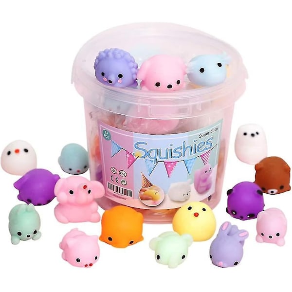 24 stk. Party Favor Legetøj til Børn, Mini Kawaii Stressaflastende Legetøj til Børn Påskekurv S
