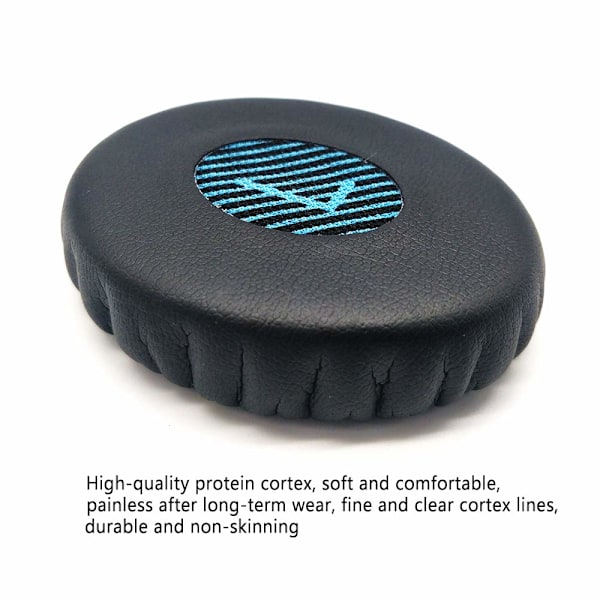 Udskiftnings ørepuder i skum til Bose SoundLink On-Ear (OE), On-Ear 2 (OE2), OE2i og SoundTrue On-Ear (OE) hovedtelefoner (Sort)