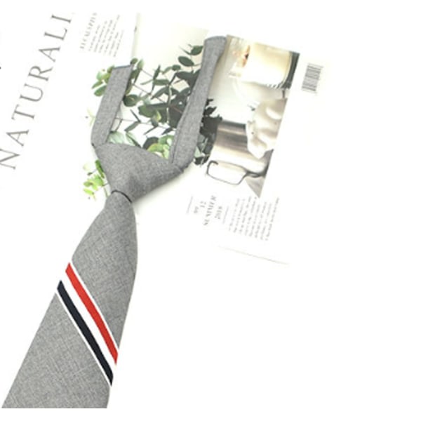 Klassisk grå slips med slits