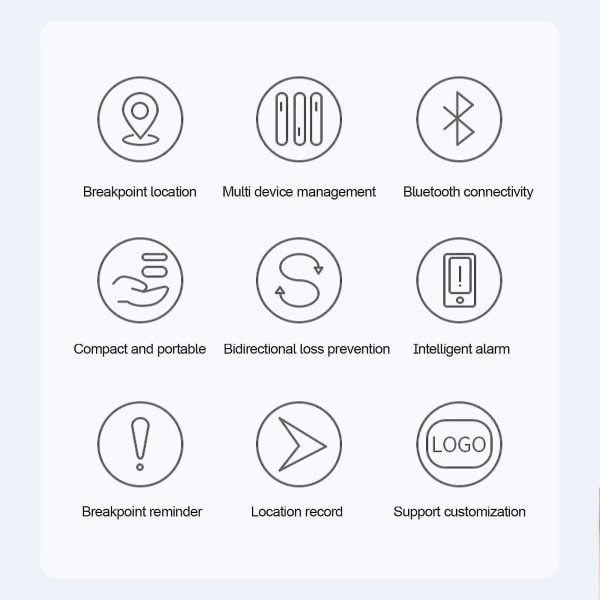 Bluetooth Key Finder Tracker för borttappade nycklar, plånböcker, husdjur, bagage - kompakt och bärbar