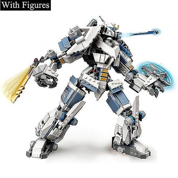 756pcs Ninja City Zane's Titan Mech Battle Model Sæt Byggeklodser 71738 Legetøjssten Fødselsdagsgave