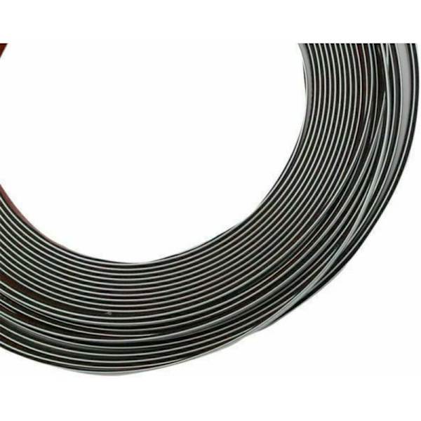 Självhäftande kromlist för bildekoration/trim Silver 6mm x 1
