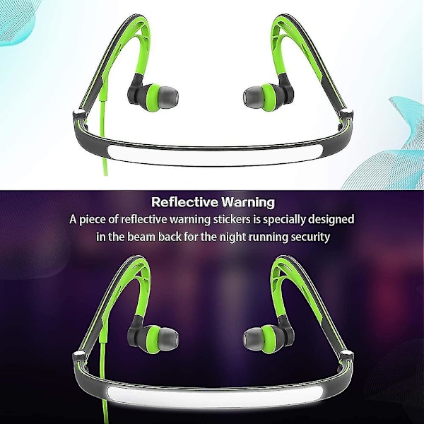 Mucro ML233 Foldbare Kablede Sports Neckband Hovedtelefoner