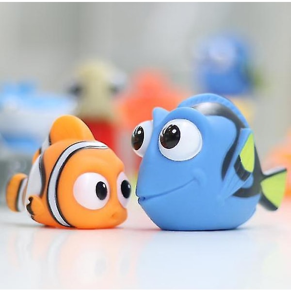 Hotrea! Hitta Nemo Clownfish Marlin Dory Baby flytande i vatten För badrum Dusch Simma Lek Gold 999