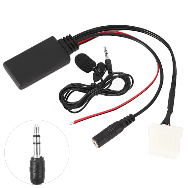 AUX-in Kabeladapter Bil Bluetooth 5.0 Mikrofon Passer for Mazda 2 3 5 6 RX8[GKS] 0.1