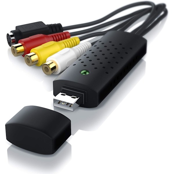 Bandspelare Capture Box Audio Video Konverterare Capture USB 2.0 Audio Video Grabber VHS Ny version Ny programvara kompatibel med Windows 10