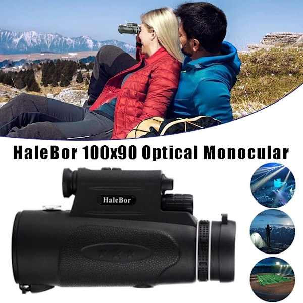 Halebor 100x90 kikkert med mobilholder, 18mm okular