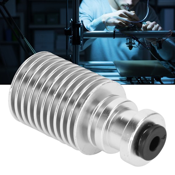 Køleplade Ekstruder Sølv Rustfrit Stål 1.75mm Filament Opgraderingstilbehør til 3D-printere{GKS}