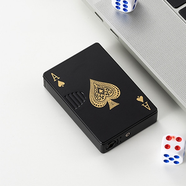 Poker Tändare Spader A Zinklegering Vindtät UV Pengarkontroll
