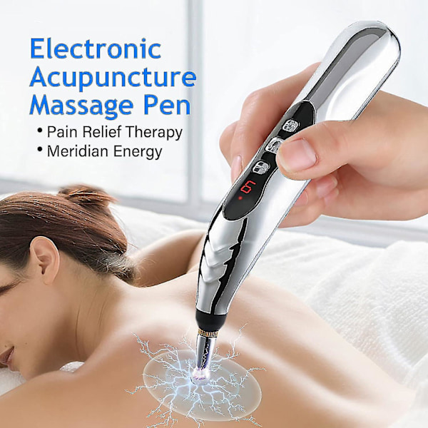 Akupunkturpen, Elektronisk akupunkturpen, Meridian akupunkturpen med 5 massagehoveder energi smerteterapi