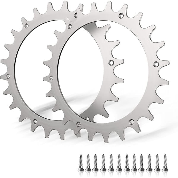 x premium rustfrie spiker for Worx S/m modell, 2 x rustfrie skruspikker Trekkforsterker, robotgressklipper Hjulstørrelse 205 mm