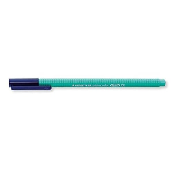 Staedtler 32354 Sett med 10 turkise fargede triplus blyanter Ca. 1,0 mm vaskbar trekantformet kropp i pappeske