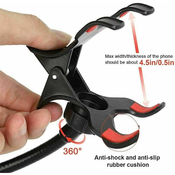 Universell Lazy Mobiltelefon Svanhalsstativ Hållare Flexibelt Säng Skrivbord Bordsfäste [Fw]
