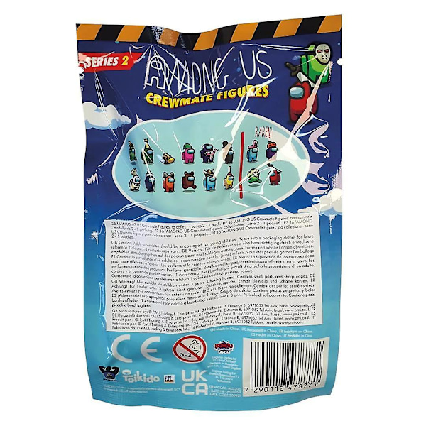 6-pakk Among Us Crewmate -hahmoja Mystery Bag S2