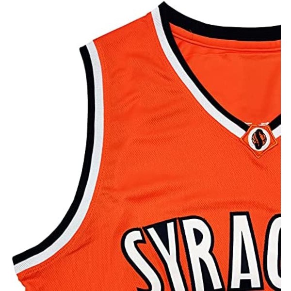 College Sports #15 vintage broderad baskettröja för män, 90-tals hiphopkläder orange—M