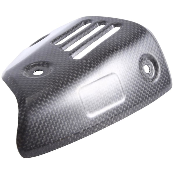 Motorcykelavgaskåpa Cover i äkta kolfiber Case Heat Shield Cover (FMY )