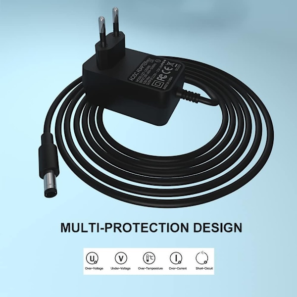 Universell DC-strömförsörjning 230 V/12 V/0,5 A, AC/DC AC-strömadapter, AC
