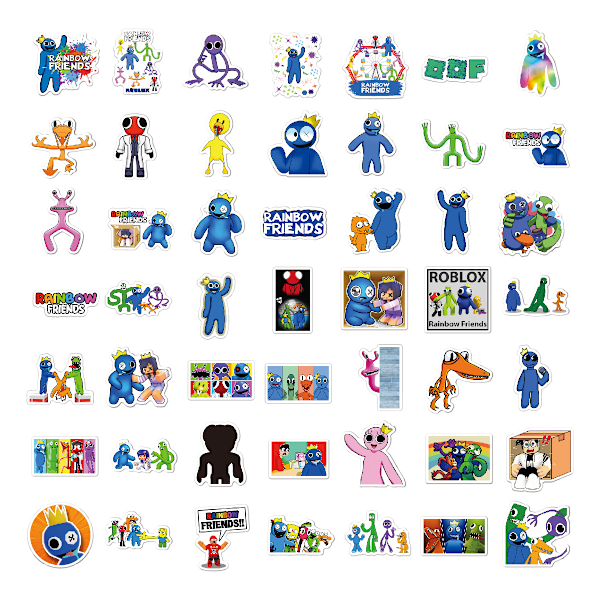 100 regnbuevenner klistremerker roblox regnbuevenner skateboard koffert doodle klistremerker Red