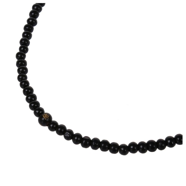Buddhistiska Sandelträ Halsband Bön Pärlor Armband Buddha Tibet black