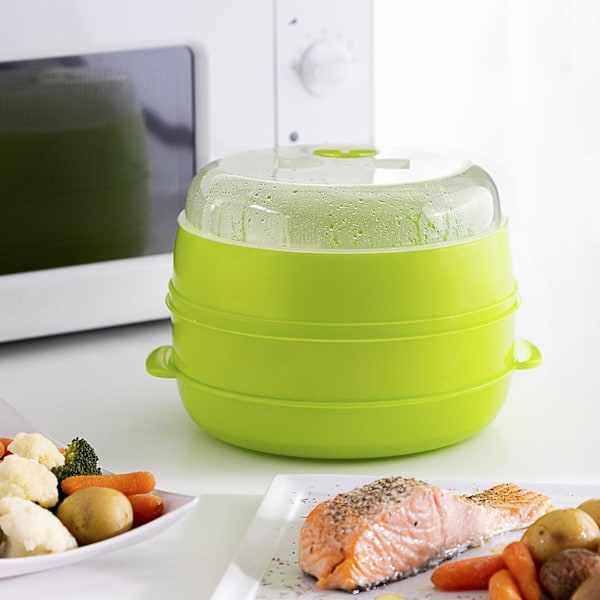 Ångkokare för Mikrovågsugn Green Green