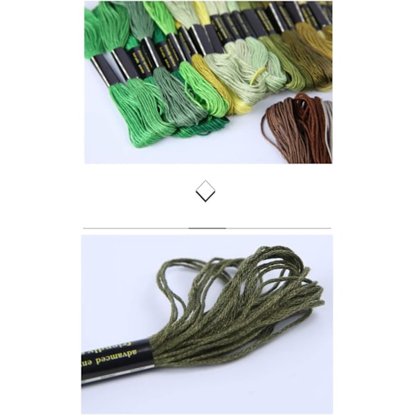 Venskabsarmbåndsreb 50 Bundter Regnbuefarvet Broderitråd Korssting Broderitråd Bomuldsgarn Armbåndsgarn, Håndværkstråd