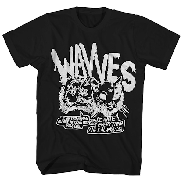 Waving Wavves T-skjorter Cynical Cats Comic Wavves Skjorte S