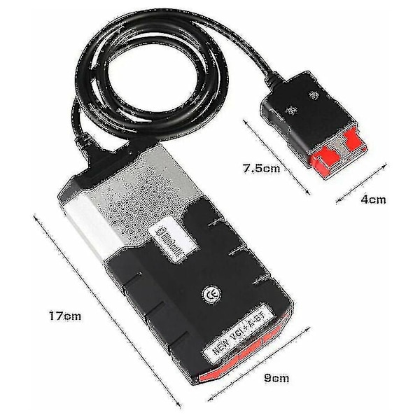 Vci Vd Ds150e Cdp Pro för Delphis .r0 med Bluetooth Ds och Keygen Obd2 Diagnostiskt Verktyg Aktivator Skanner Svart - Fz5-2 - Perfekt