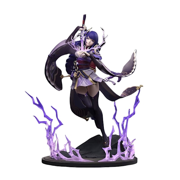 28cm Genshin Impact Beelzebul Anime Figur Raiden Shogun Gk Action Figur Pvc Staty Modell Dukke Dekorasjon Julleker Gave 28cm Beelzebu 28cm Beelzebul With retail box