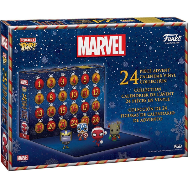 Funko Pop Adventtikalenteri Marvel Limited Edition 24 Minifiguuria 2023 Uusi Sinetöity