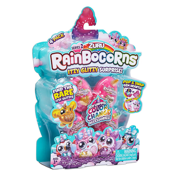 Rainbocorns Itzy Glitzy Surprise 4-pack multicolour