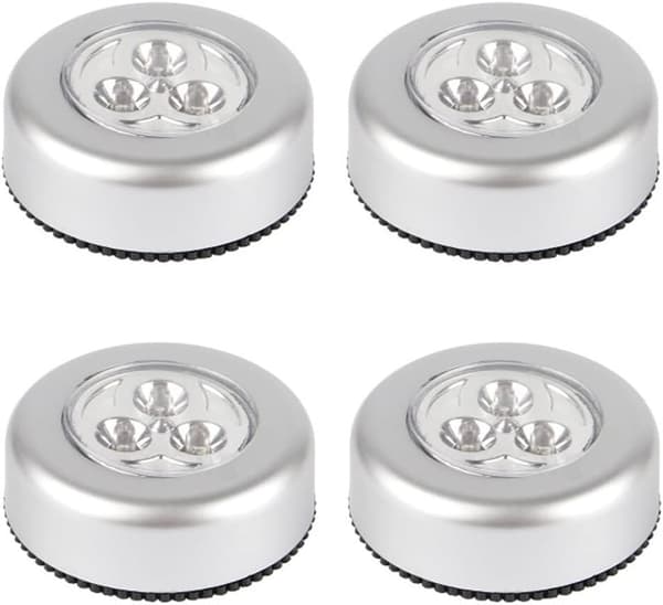 4 delar Touch Light Led Batterilampor - Inomhus Stick-on Push Light
