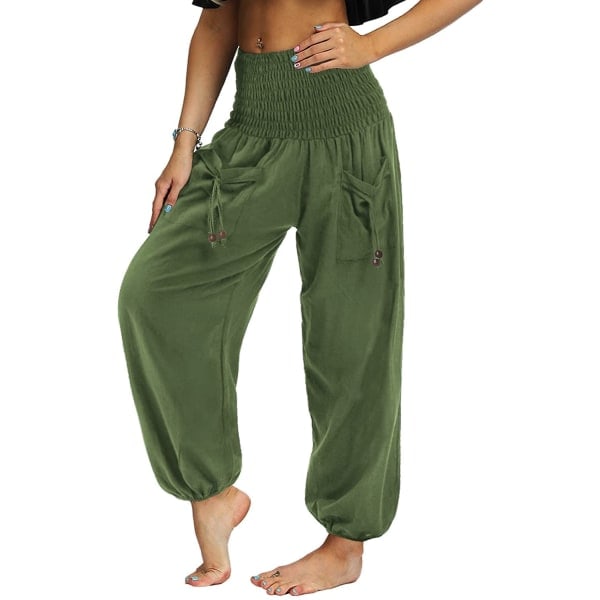 Unisex Hippie Harem Bukser Løse Yoga Bukser