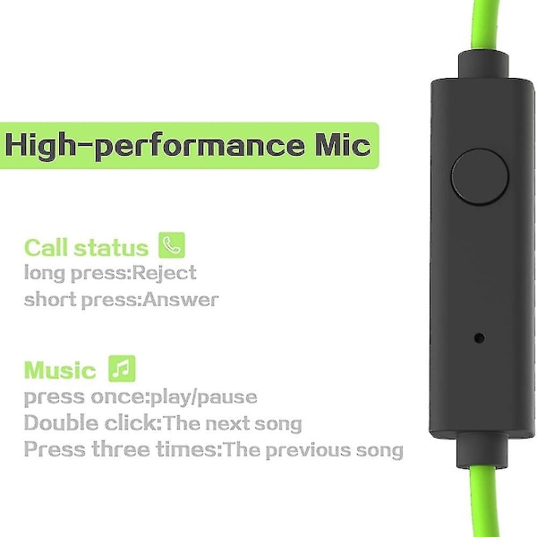 Mucro ML233 Foldbare Kablede Sports Neckband Hovedtelefoner