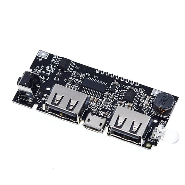 18650 Batteriladermodul Power Bank PCB Modulkort Dobbel USB 5V 1A/2.1A Batteriladermodul