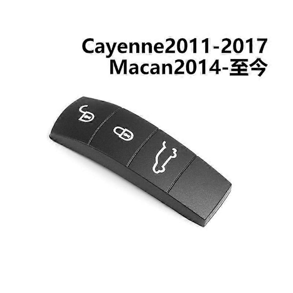 Gummi Bilnyckelskydd för Porsche Panamera Cayenne Macan Taycan Boxster 718 911 Fjärrkontroll Silikon Knapp Ersättning 14-23 Macan Pad