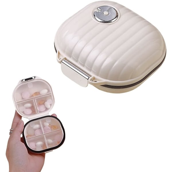 Portable Daily Pill Box Small Travel Pill Box Cute Organizer Portable Daily Pill Box Mini Pocket Pharmacy (Small)