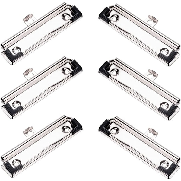 10 Stk. Metalklips Metal Klips Clipboard Papirclips Dokument C