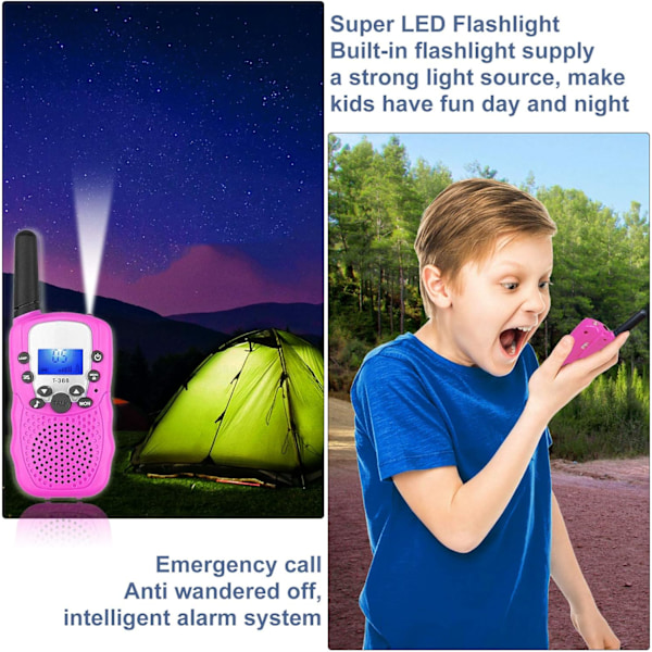 Walkie Talkies för Barn 3 km Räckvidd