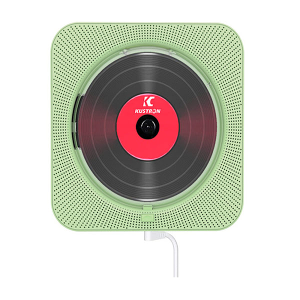 CD-spelare med radio Boombox - Canareen uppgraderad Bluetooth CD-spelare, med lock och LED-display | 3,5 mm aux-ingång, med fjärrkontroll och FM-radio