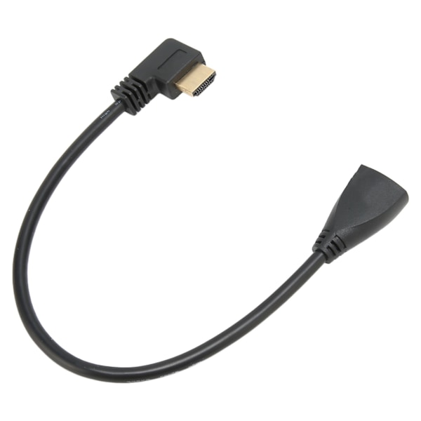 Vasen Kulma HD Multimedia Interface Jatkojohto Tyyppi A Uros - Naaras 24K Kullattu Liitin 3D 4K Videojohto