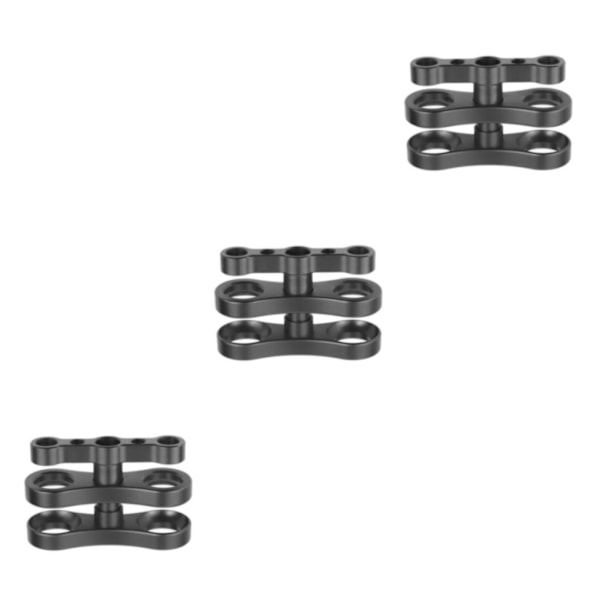 1/2/3 Aluminium Standard 1 Kuleklemme for Undervannsdykking rød 7,01 x 4,50 cm [GKS] red 2.76 x 1.77 Inch 2Set
