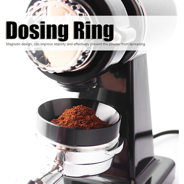 58mm Espresso Doseringstratt Kaffe Dosering Ring Tillbehör Kompatibel