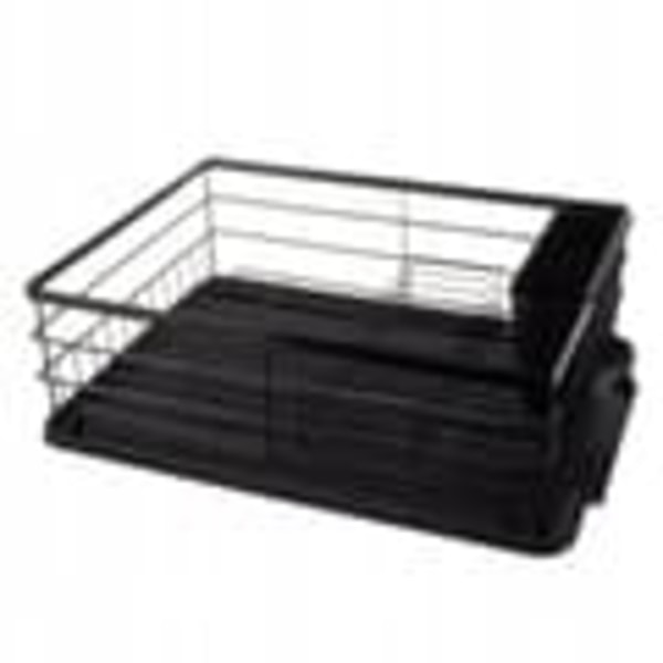 Oppvaskstativ Svart Metall - 44 x 31 x 14.5 cm