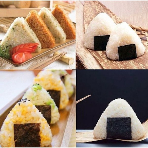 2 kpl Muovinen Kolmio Sushi Muottisetti Riisin Pallojen Tekemiseen Onigiri Muottisetti Keittiövempaimet Bento Tarvikkeet Valmis