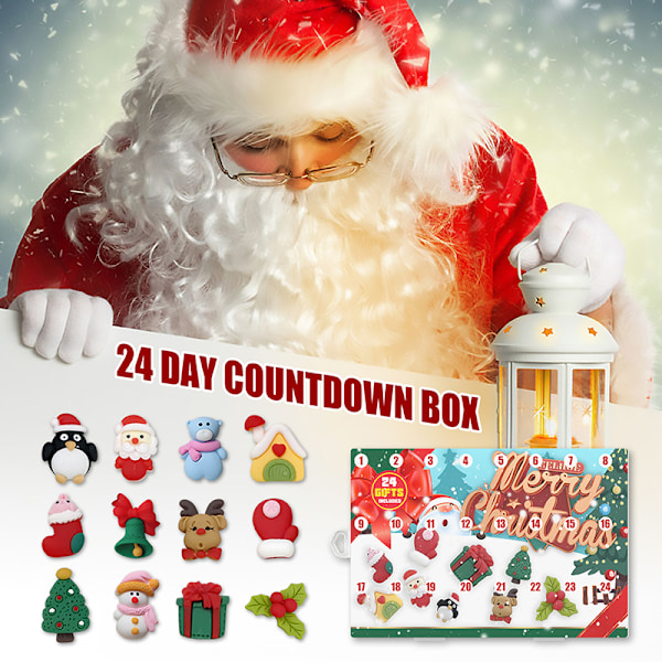 Julekalender Gaveboks Kreativ Jule Nedtelling Kalender Leke Stor Gave til b Christmas Blind Box