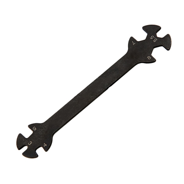 RC Car Model Tool Open End Wrench Fits 3/4/5/5.5/7/8mm Screw Nut Black.